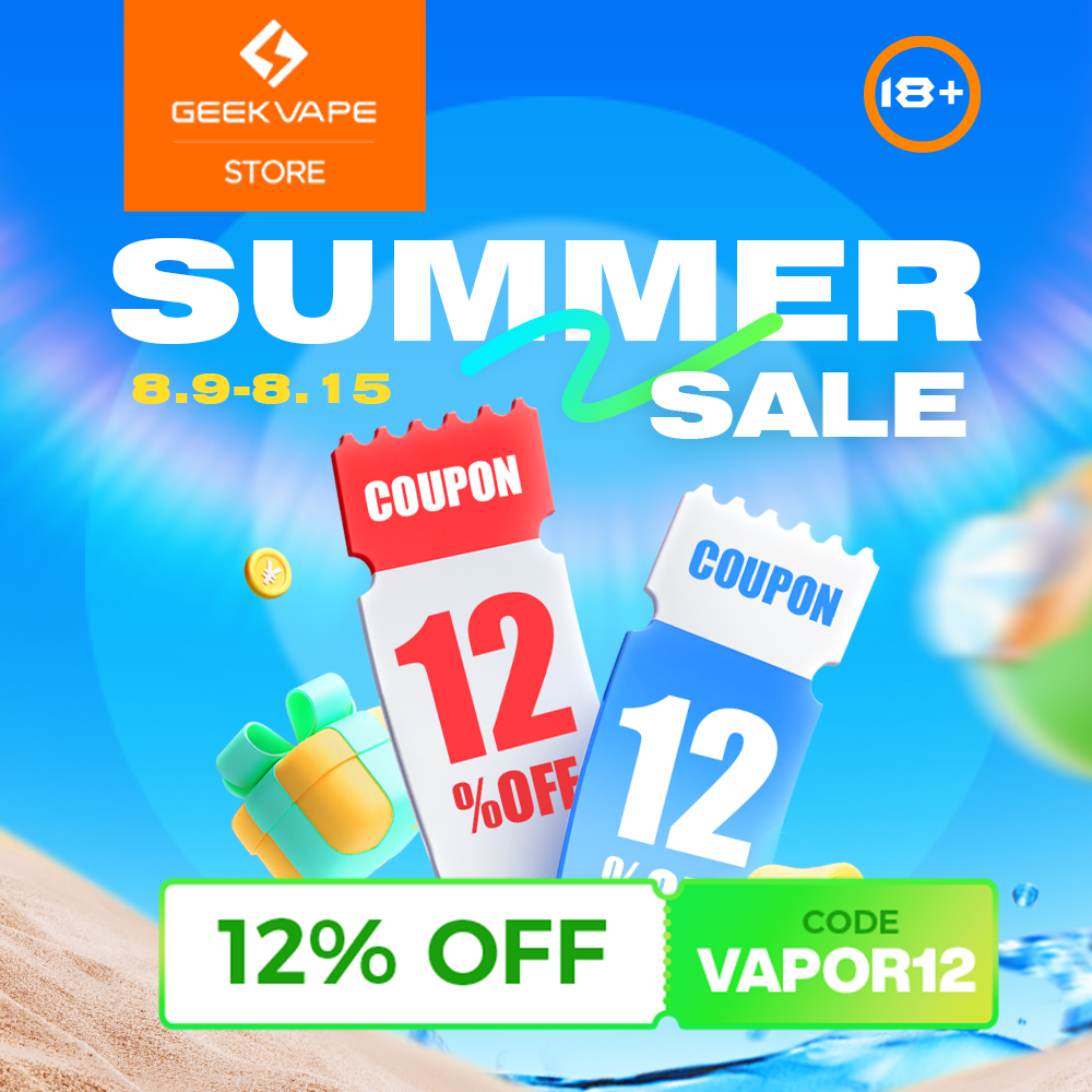 2024 Summer Sale 12% OFF Geekvape Store 2024 Summer Sale 12% OFF Geekvape Store