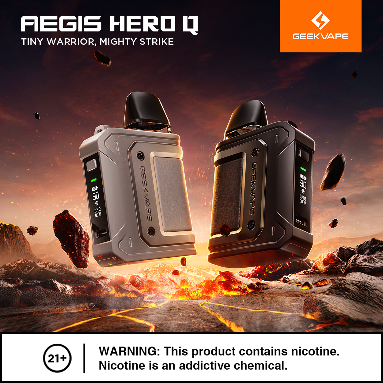 Geekvape Aegis Hero Q Kit Preview: Tiny Warrior, Mighty Strike  Geekvape  Store