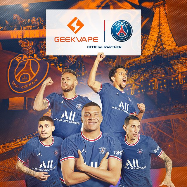 GEEKVAPE AND PARIS SAINT-GERMAIN ANNOUNCE OFFICIAL PARTNERSHIP Geekvape Store GEEKVAPE AND PARIS SAINT-GERMAIN ANNOUNCE OFFICIAL PARTNERSHIP Geekvape Store