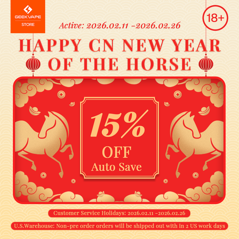 Happy CN New Year of the Horse 2026 – Enjoy 15% OFF