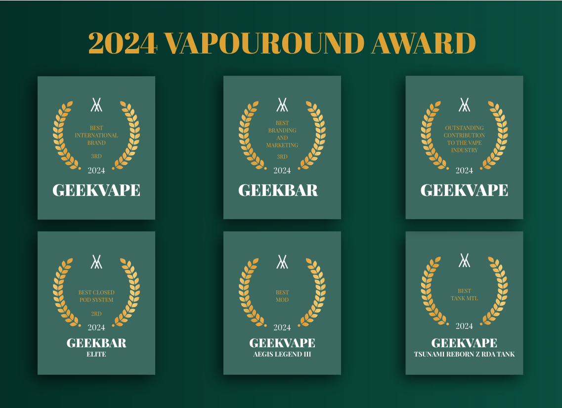 Geekvape and Geekbar Shine at Vapouround Awards 2024