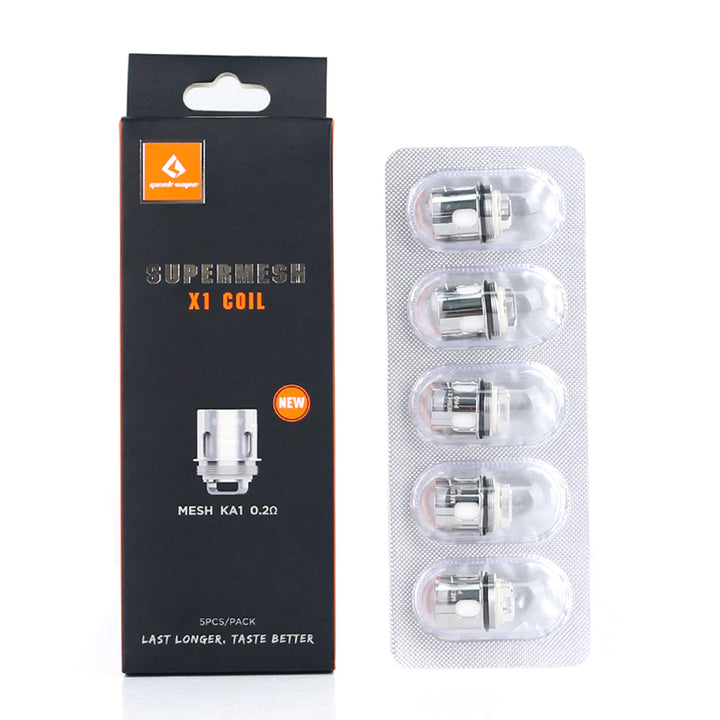 Geekvape Super Mesh X1/X2 Coils (New Version) DTL 5pcs/Pack Geekvape Store Geekvape Super Mesh X1/X2 Coils (New Version) DTL 5pcs/Pack Geekvape Store