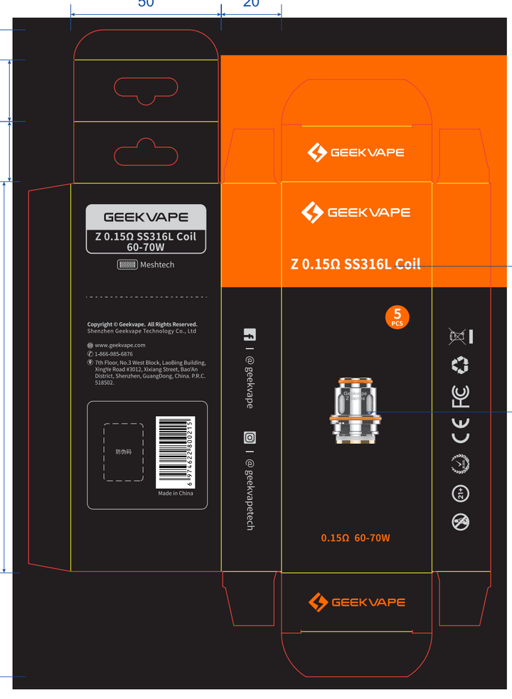 Geekvape Z (zeus) Series Coil DTL 5ps/pack UP 20% OFF Geekvape Store Geekvape Z (zeus) Series Coil DTL 5ps/pack UP 20% OFF Geekvape Store